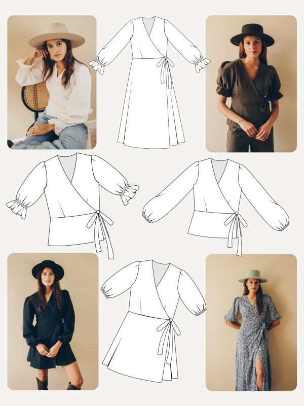 How to sew a Wrap Top or Dress